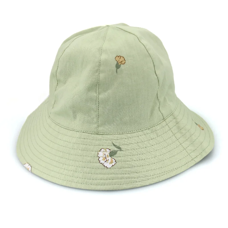 African Bucket Hat with Culture -Blair Bucket Hat - Light Green