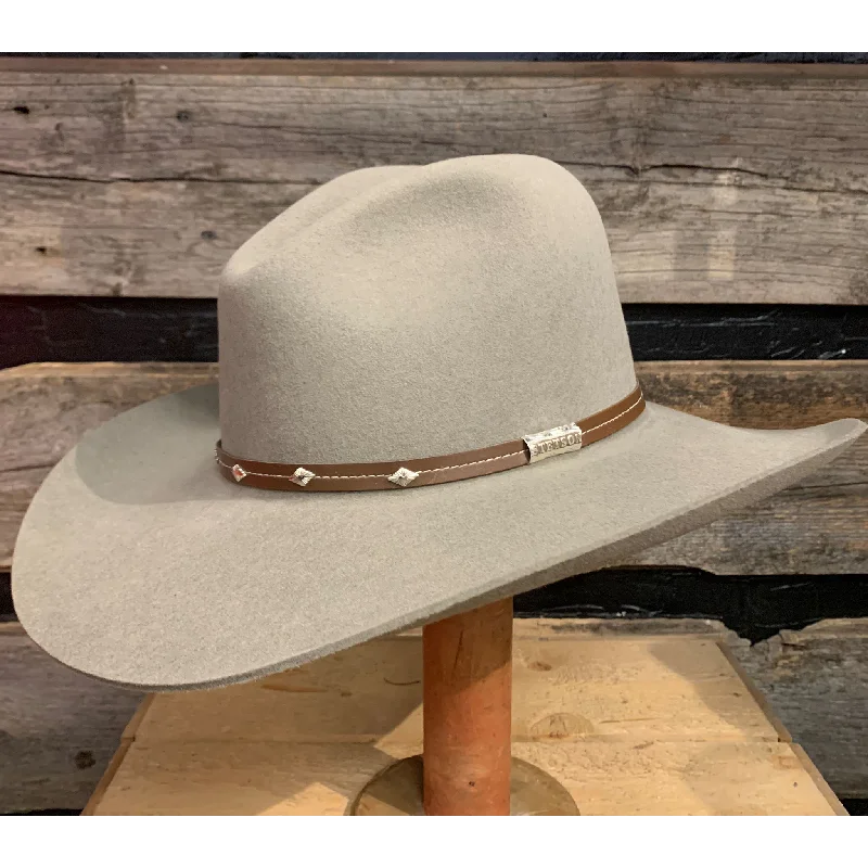 Vintage felt hat with timeless retro appeal -Stetson Silvermine Hat - Stone