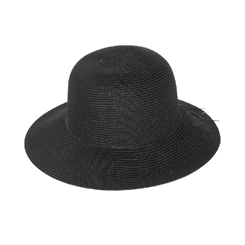 Wedding Bucket Hat for Ceremony -Lacey Bucket Hat - Black