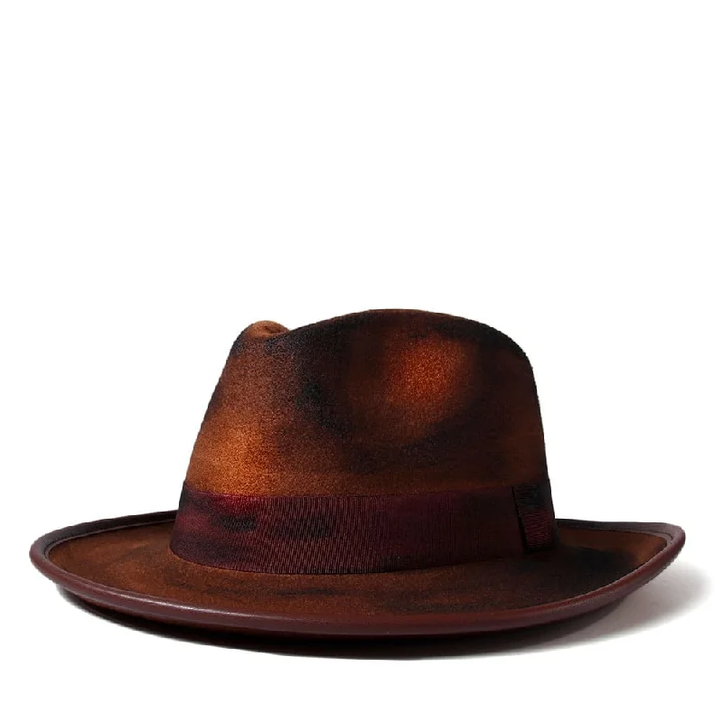 Classic fedora felt hat for timeless charm -Retro Art Brown Fedora Hat