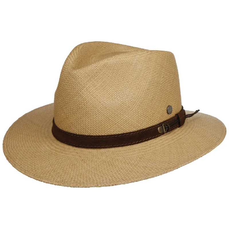 Wide-brimmed straw hat for women for beach days and summer fun -The Stiking Stone Panama Straw Hat