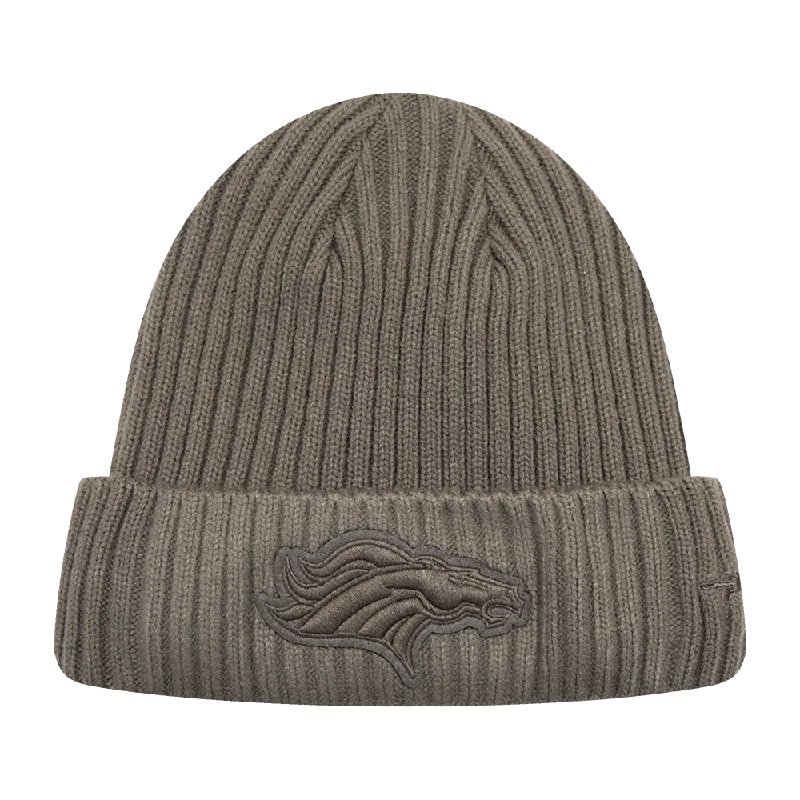 Mesh dad cap for ventilated hot days -NFL DENVER BRONCOS NEUTRAL BEANIE (DARK TAUPE)