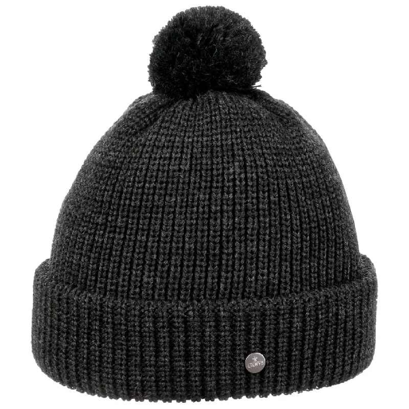 Canvas trucker cap for tough outdoor wear -Navigat Bobble Hat by Lierys