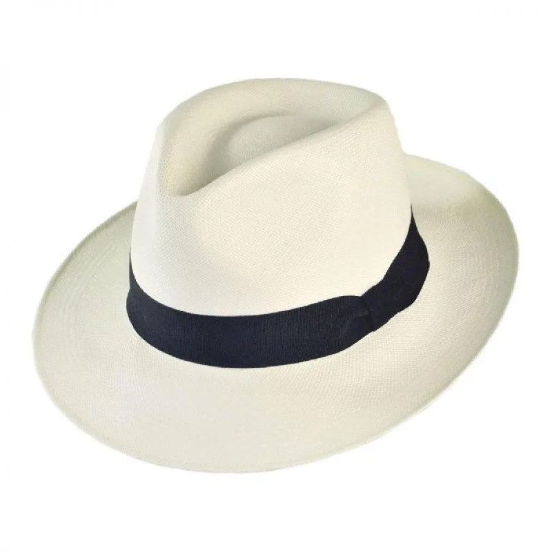 Designer felt hat with premium craftsmanship -Novo Grade 8 Panama Straw Fedora Hat