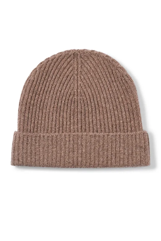 Adjustable snapback cap for easy fit tweaks -Taupe Cashmere Ski Beanie