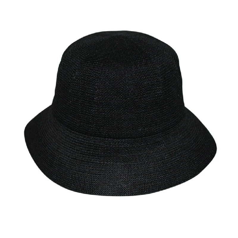 Bohemian Bucket Hat with Tassels -Tamzin Bucket Hat - Black