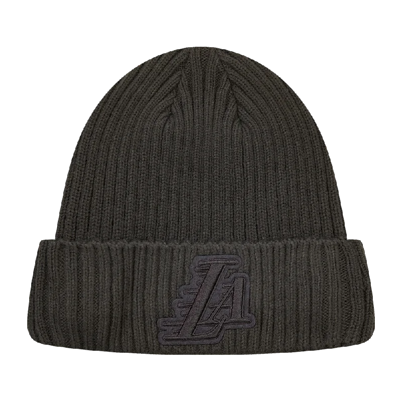 Canvas dad cap for rugged daily style -NBA LOS ANGELES LAKERS NEUTRAL UNISEX BEANIE (DARK TAUPE)