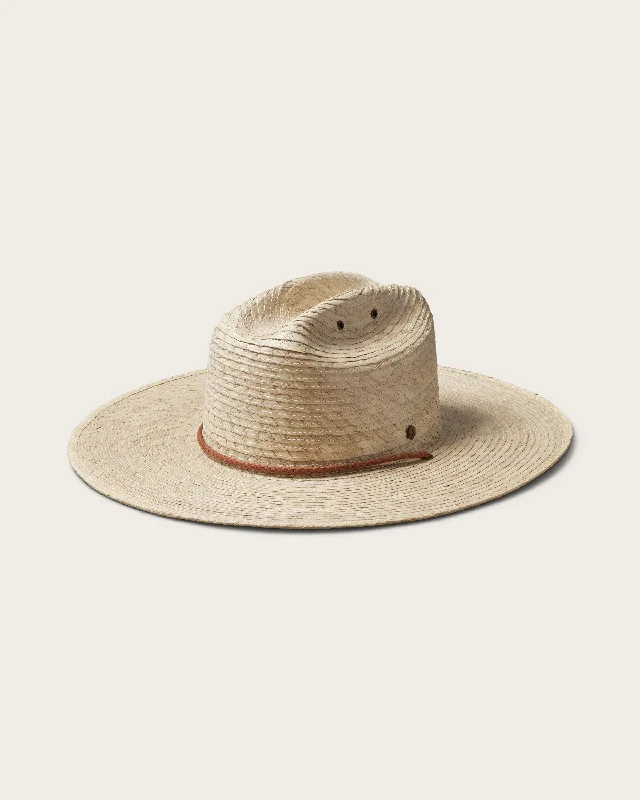 Eco-friendly straw hat for men with biodegradable material and sustainable style -Monterrey in Natural