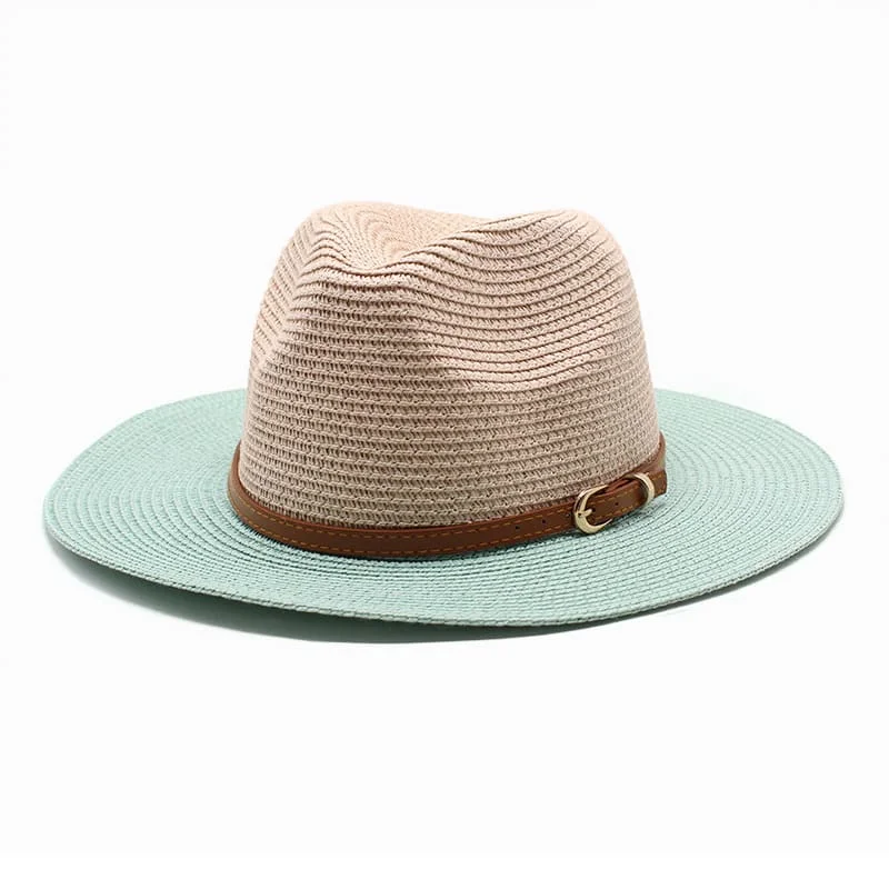 Breathable wool felt hat for warm climates -Magnum Two-Colors Sun Fedora Hat