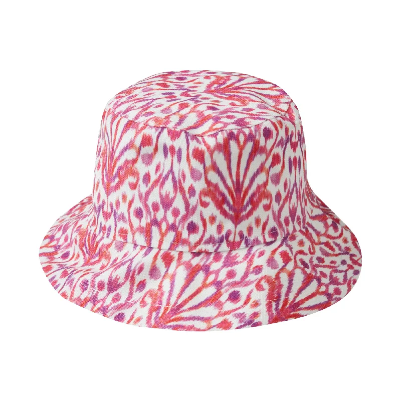 Bohemian Bucket Hat with Tassels -BUCKET HAT IKAT