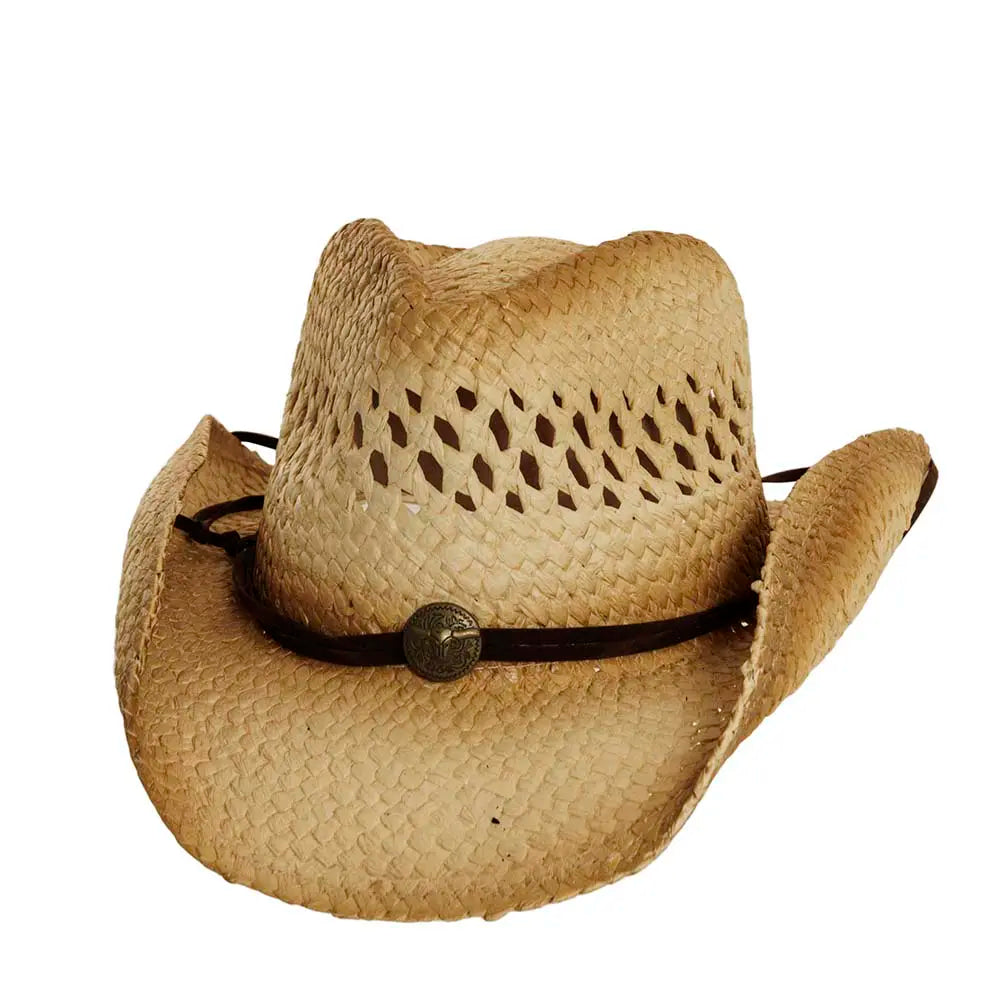 Classic straw boater hat for men with crisp design and summer appeal -Sundance | Womens Toyo Straw Cowgirl Hat