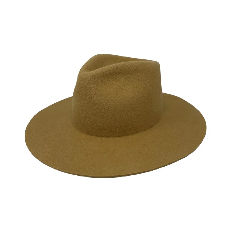 Warm felt hat with thick wool insulation -Maverick Teardrop Camel