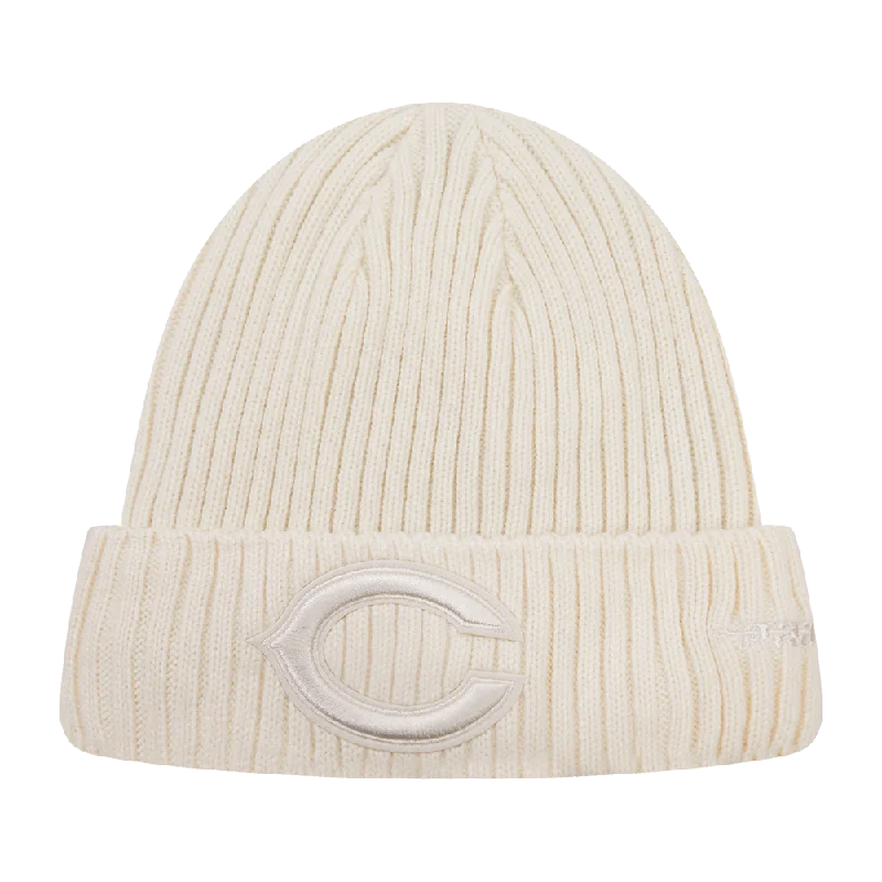 Canvas dad cap for rugged daily style -NFL CHICAGO BEARS NEUTRAL UNISEX BEANIE (EGGSHELL)