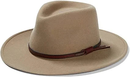 Bold felt hat with unique shape design -Stetson Crushable Bozeman