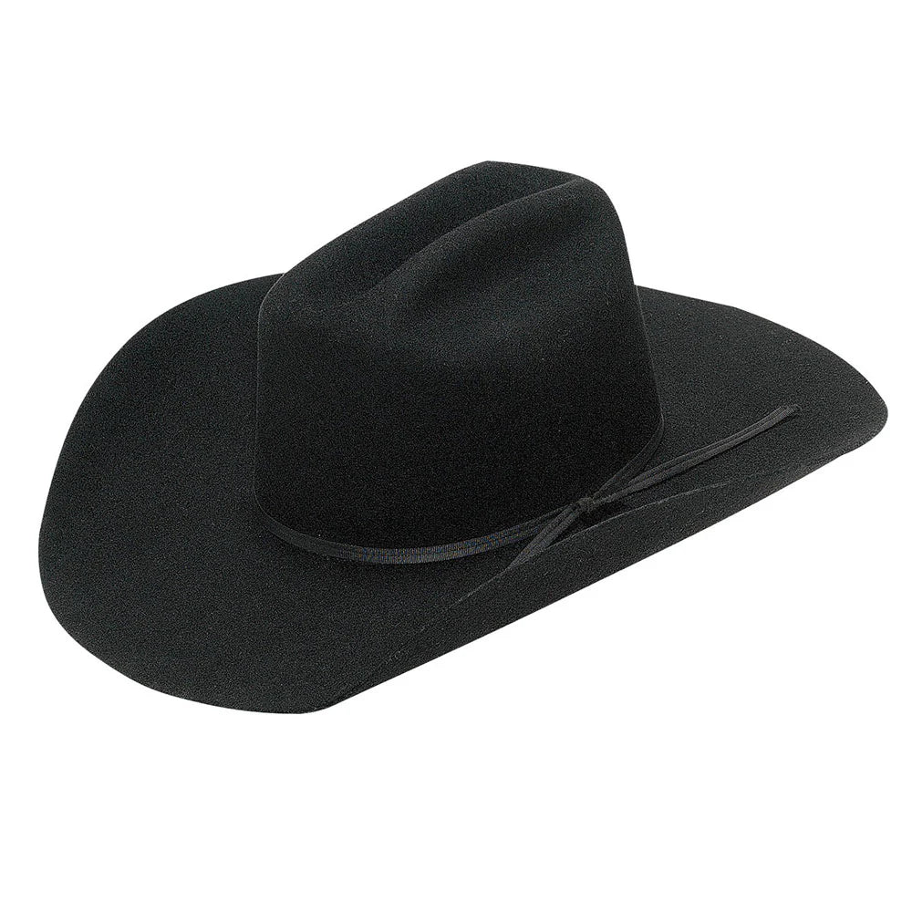 Bold felt hat with vibrant wool hues -Kids Wool Western Hat