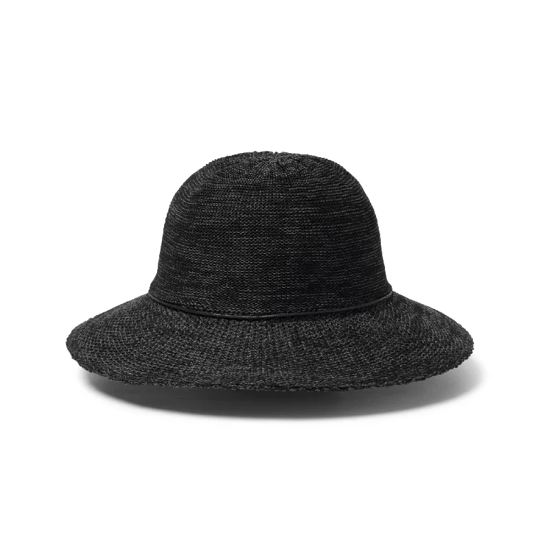 Baseball Cap for Weekend Getaways -Juanita Capeline Hat - Black