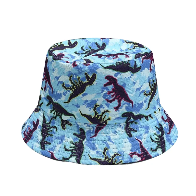 Blue Bucket Hat for Classic -Dinosaur Bucket Hat