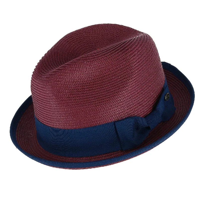 Designer felt hat with premium craftsmanship -Epoch Hats Company Men's Fedora with Contrast Band and Trim