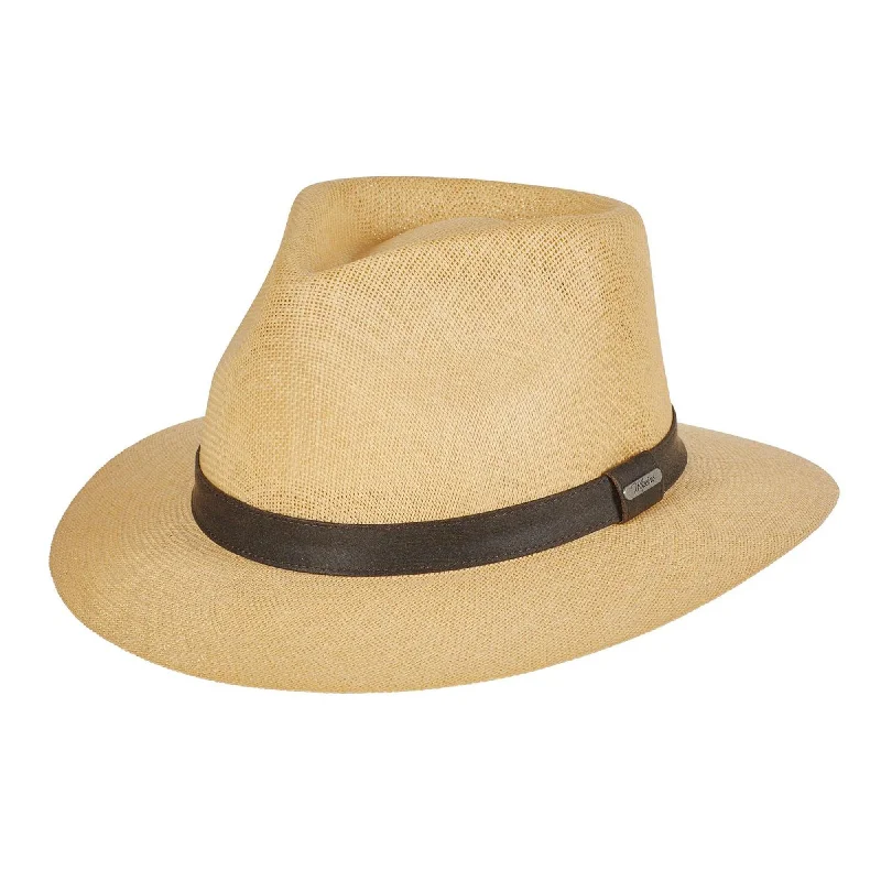 Handcrafted felt hat with eco-friendly materials -Wigens Men's Country Fedora Hat with Interior Sweatband