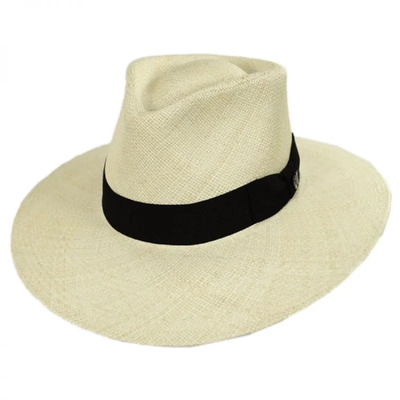 Casual wool felt hat for effortless style -Australian Panama Straw Fedora Hat