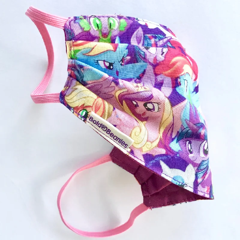 Durable canvas cap for rugged outdoor use -Girls Surgical-Style Face Mask My Little Pony