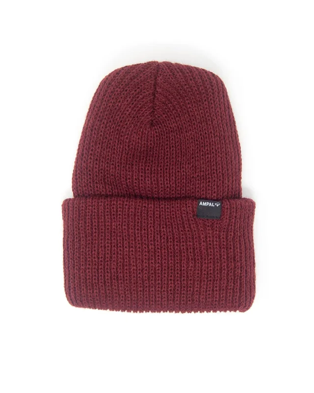 Breathable mesh cap for hot weather comfort -T.A.C Sierra Watch Cap Burgundy