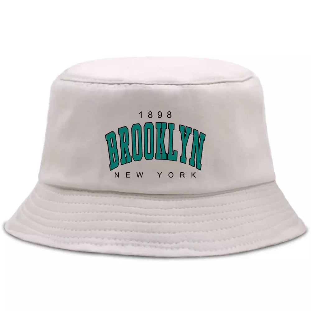 Gray Bucket Hat for Subtle -1898 Brooklyn Cotton Bucket Hat