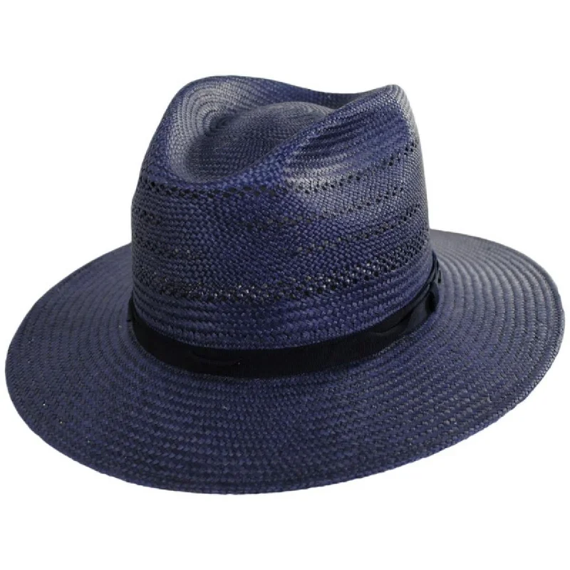 Warm wool felt hat for chilly evenings -Coram Panama Straw Fedora Hat