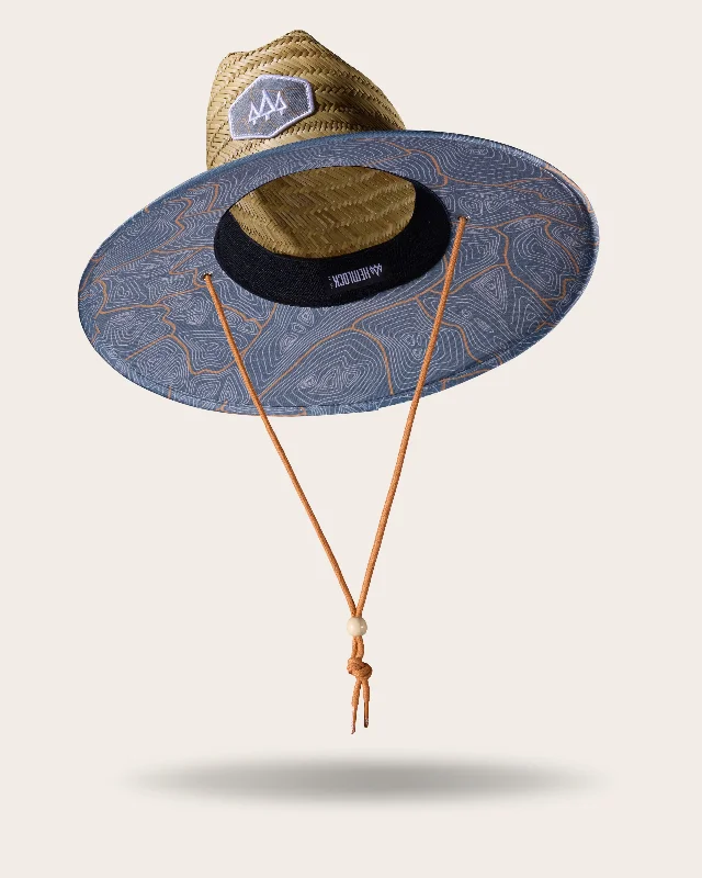 Classic straw sun hat for men with a relaxed fit for summer outdoor activities -Nomad