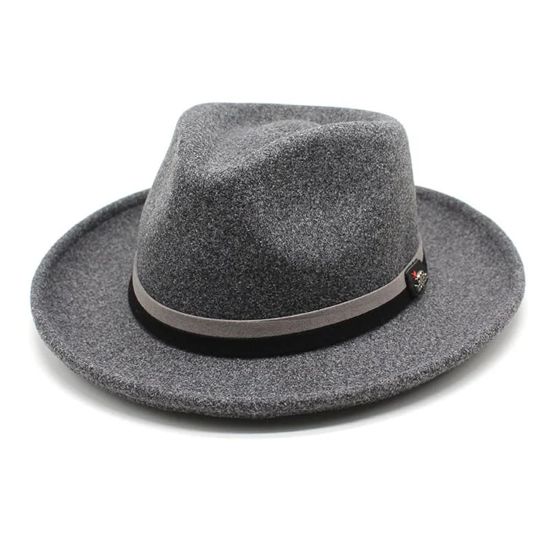 Bold wool felt hat for eye-catching flair -Masters Classic Soft Wool Fedora Hat