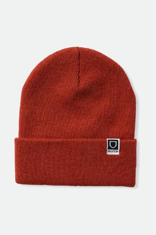 Classic baseball cap for casual everyday wear -Harbor Beta Watch Cap Beanie - Burnt Red