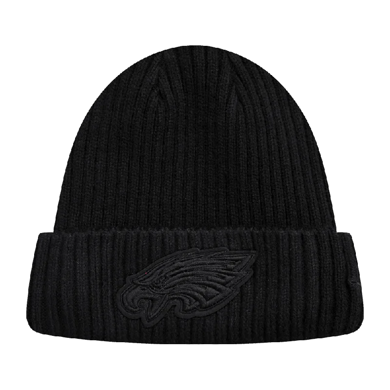 Trucker mesh cap for ventilated cool wear -NFL PHILADELPHIA EAGLES NEUTRAL BEANIE (BLACK)