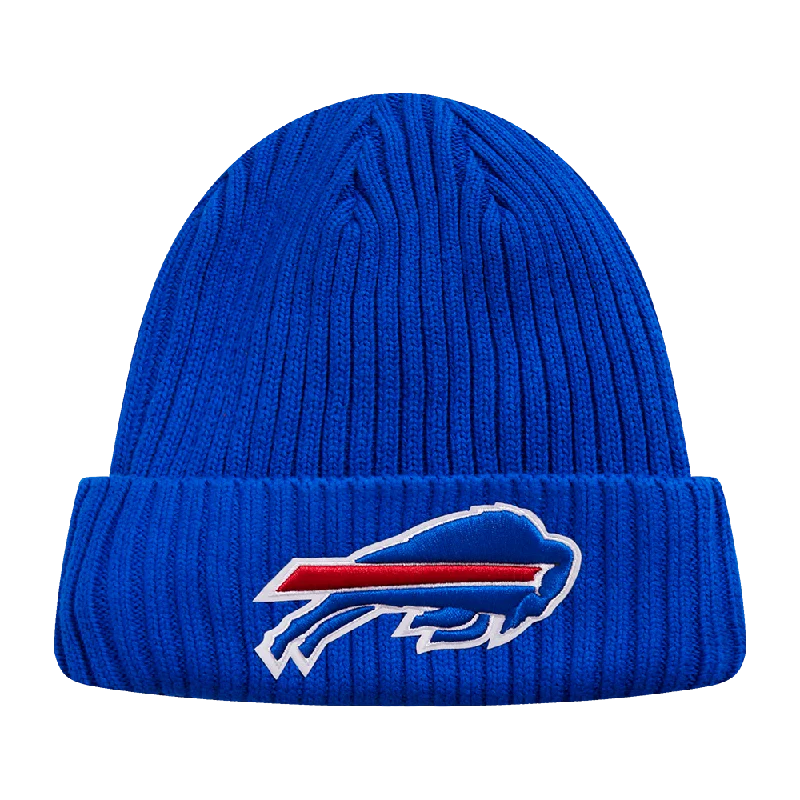 Adjustable trucker cap for outdoor summer fun -NFL BUFFALO BILLS KNIT BOX SET BEANIE (ROYAL BLUE)