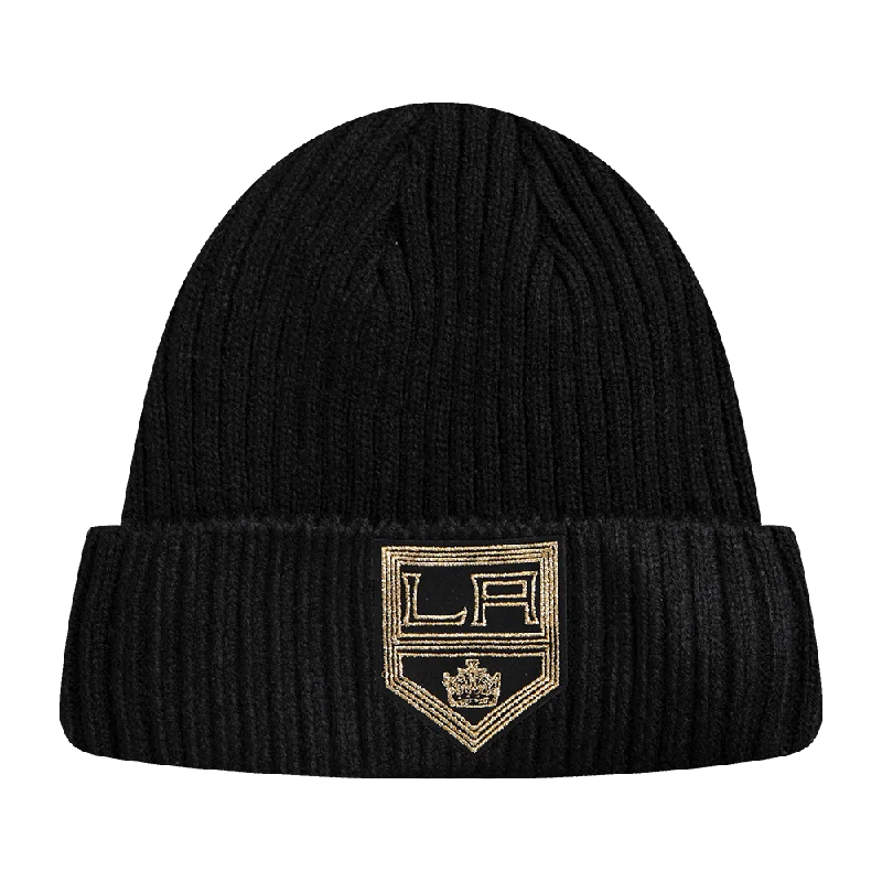 Stylish snapback cap for urban street style -NHL LOS ANGELES KINGS BLACK & GOLD BEANIE (BLACK)