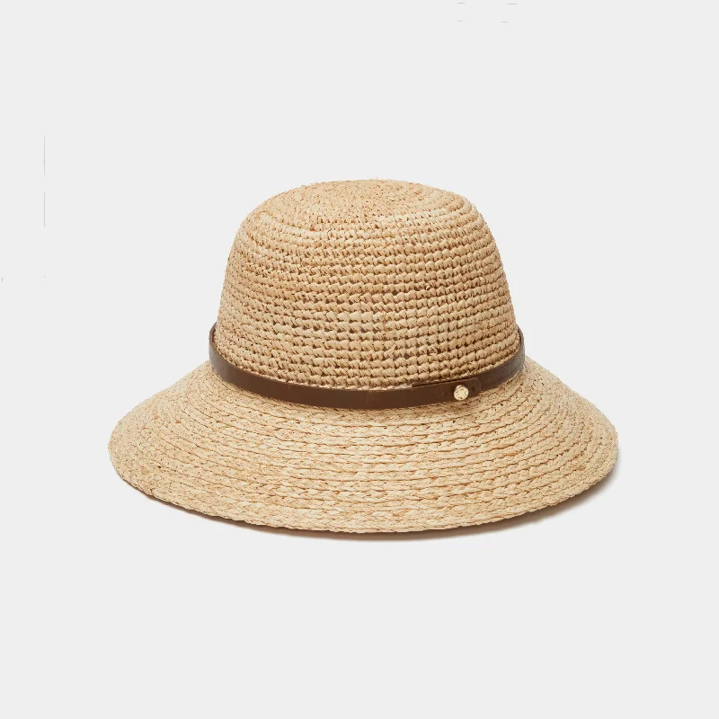 Casual straw bucket hat for women with comfortable design for all-day wear -Raffia Sun Hat