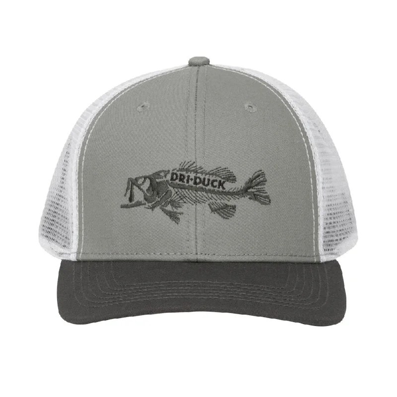 Eco-friendly straw hat for men with sustainable material and modern design -Fishbone Trucker Hat