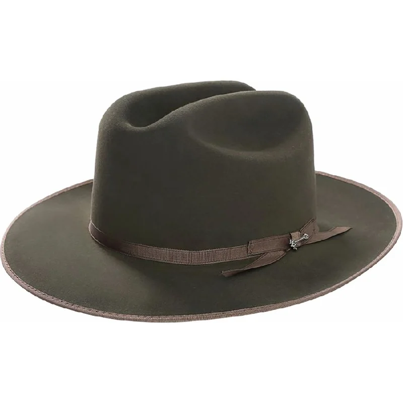 Designer straw sun hat for men with luxurious design and high-quality material -Royal Deluxe Open Road Sage