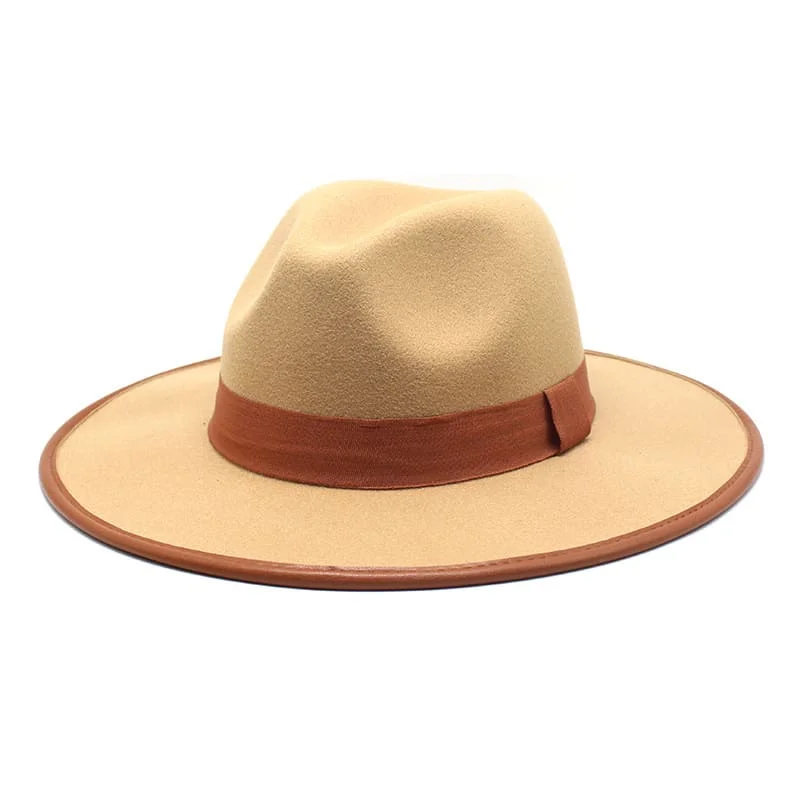 Waterproof felt hat for rainy season protection -Milano Wool Felt Fedora Hat