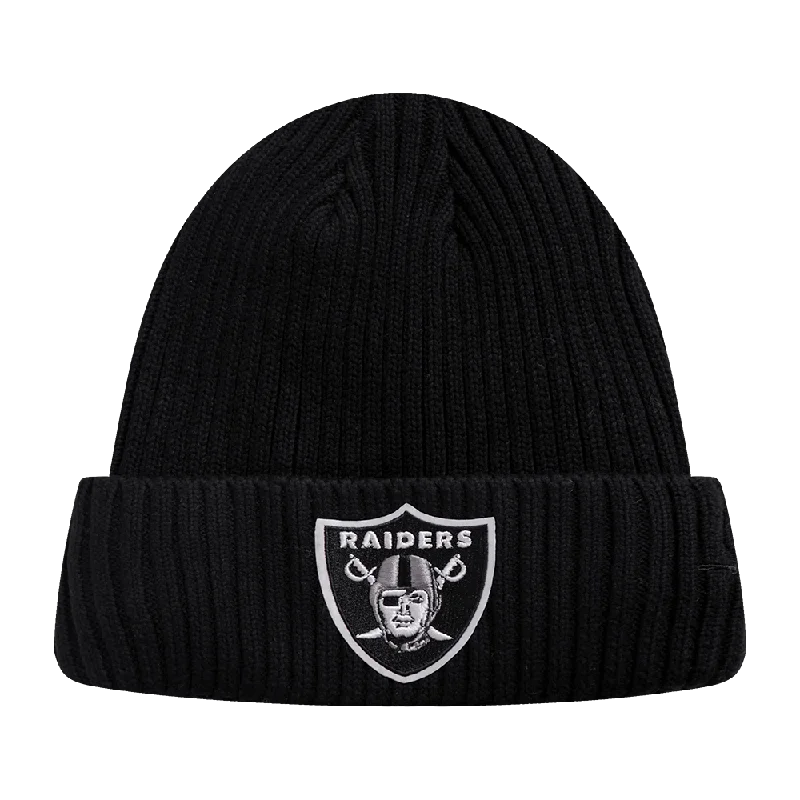 Bright red cap for standout team spirit -NFL LAS VEGAS RAIDERS KNIT BOX SET BEANIE (BLACK)