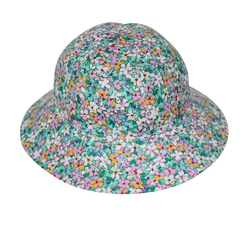 Camping Bucket Hat for Woods -Levi Bucket Hat - Green Floral