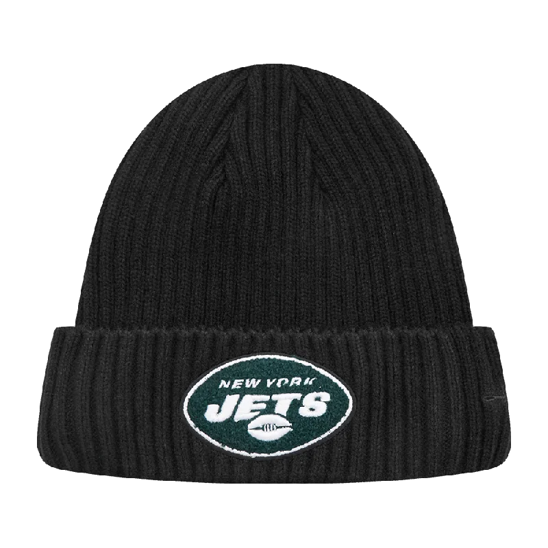 Casual denim cap for laid-back vibes -NFL NEW YORK JETS MASH UP BEANIE (BLACK)