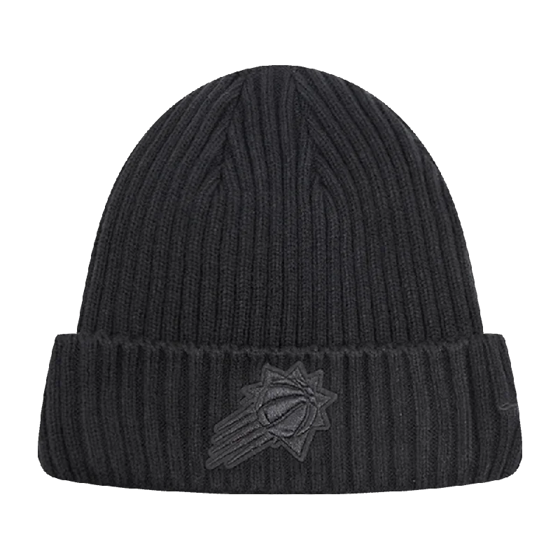 Wool trucker cap for warm stylish wear -NBA PHOENIX SUNS NEUTRAL BEANIE (BLACK)