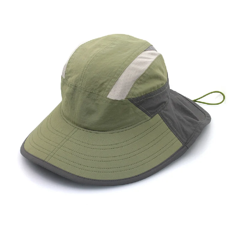 Round Shaped Bucket Hat for Cute -Dorian Bucket Hat - Green Charcoal