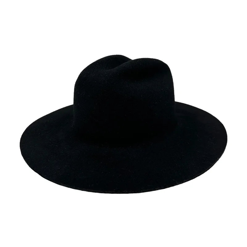 Casual wool felt hat for effortless style -Maverick Cattleman's Crease Black