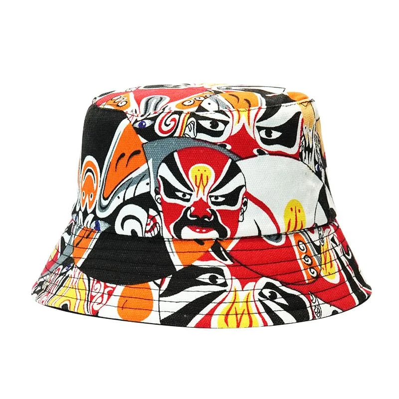 Contemporary Bucket Hat for Fashion -Mask Wrestler Reversible Bucket Hat