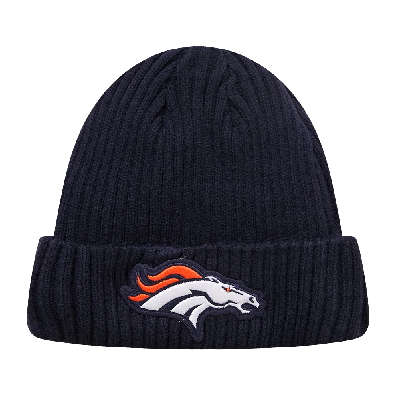 Black snapback cap for sharp modern looks -NFL DENVER BRONCOS CORE UNISEX CLASSIC BEANIE (MIDNIGHT NAVY)