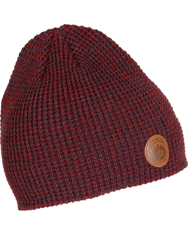 Premium snapback cap with flat bill design -Camper Fleece Lined Beanie - Brick