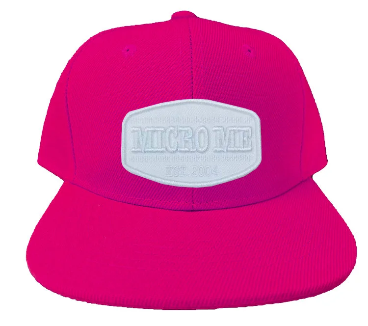 Casual straw cap for men with simple design and relaxed look -HOT PINK Snapback, W/W Patch (Infant/Toddler, Child, Adult)