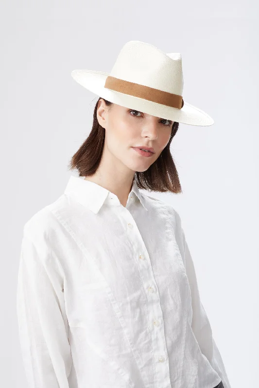 Lightweight woven straw hat for women with comfortable and airy design -Cassis Panama