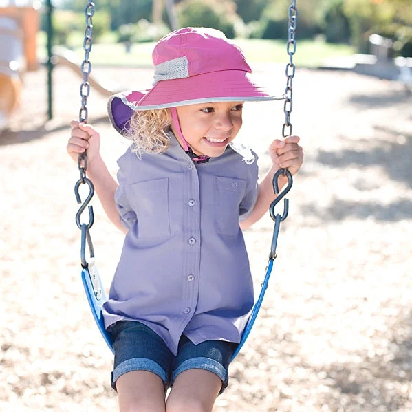 Vintage-style straw hat for men with classic design and retro influence -Kids Play Sun Hat